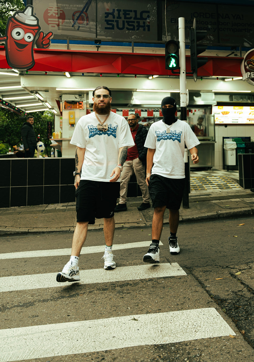 Camisa - SEI66SEI  [Blanca-Azul]