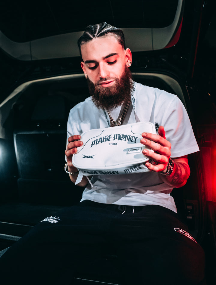 MAKEMONEY STUDIOS X FUEGO FANNY PACK [WHITE-REFLECTIVE]