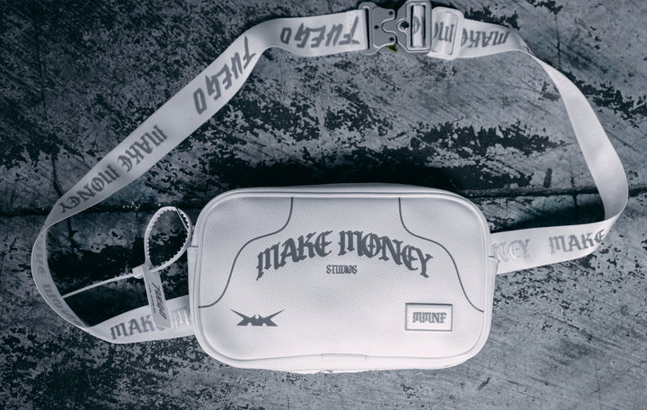 MAKEMONEY STUDIOS X FUEGO FANNY PACK [WHITE-REFLECTIVE]