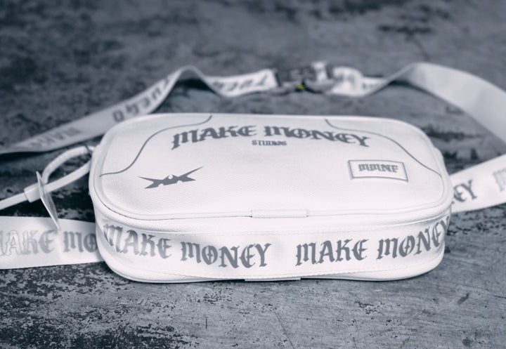 MAKEMONEY STUDIOS X FUEGO FANNY PACK [WHITE-REFLECTIVE]