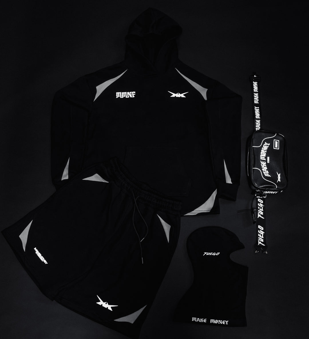 VIPER BAGGY SHORT [BLACK GREY]