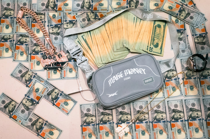 MAKEMONEY STUDIOS X FUEGO CARTERA [GRIS]