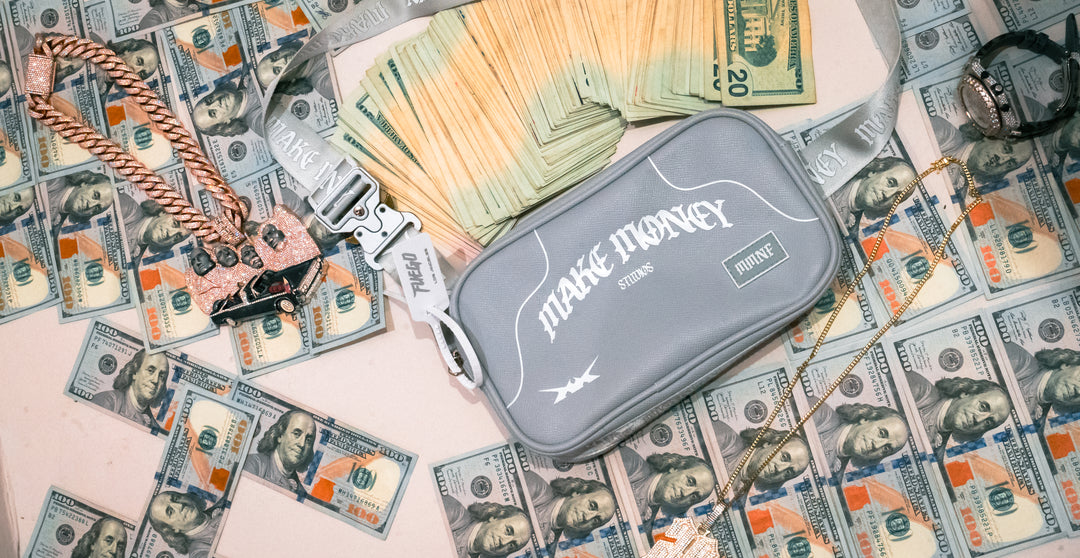 MAKEMONEY STUDIOS X FUEGO CARTERA [GRIS]
