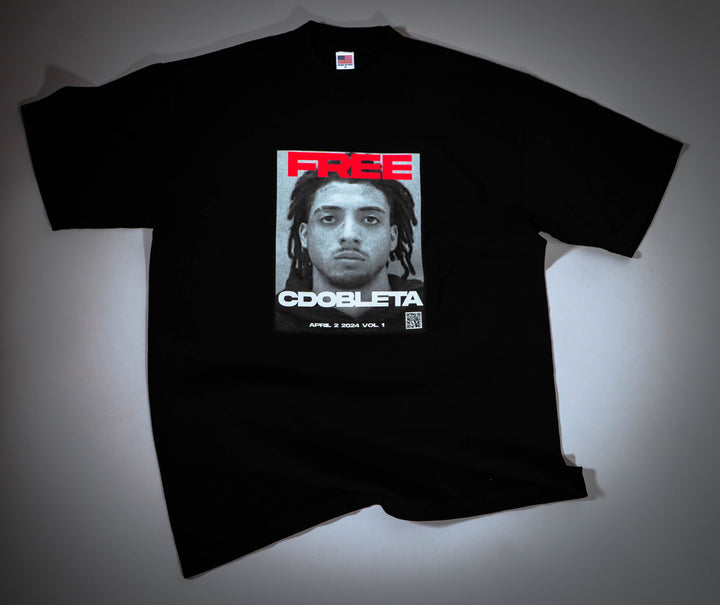 FREE CDOBLETA - T-SHIRT [NEGRA]