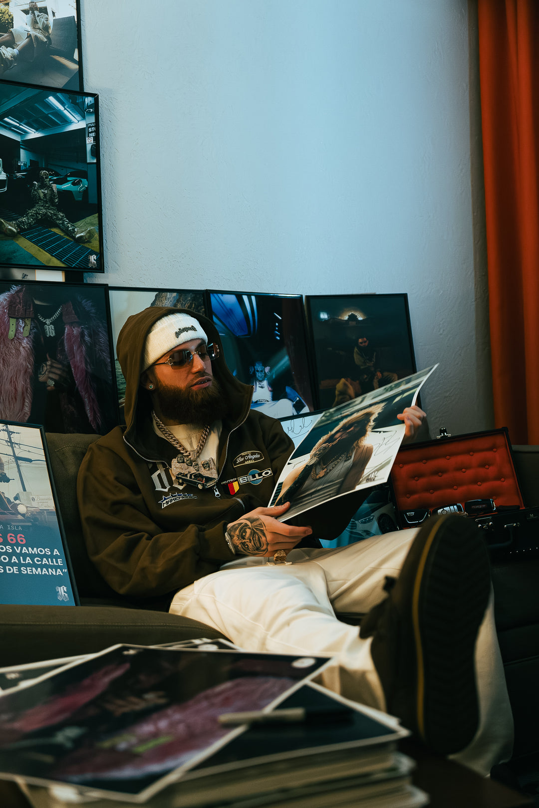 MAKE MONEY STUDIOS RACING JACKET [BROWN]