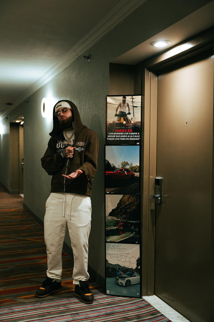 MAKE MONEY STUDIOS RACING JACKET [BROWN]