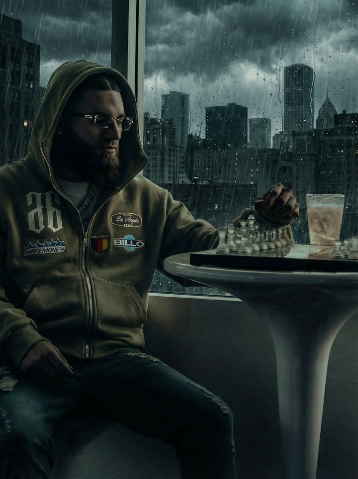 MAKE MONEY STUDIOS RACING JACKET [BROWN]