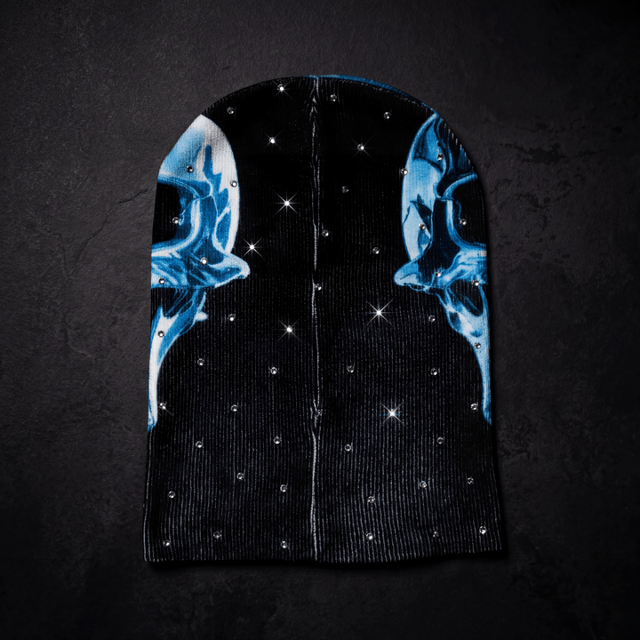 Blue Chromed Skull - Balaclava