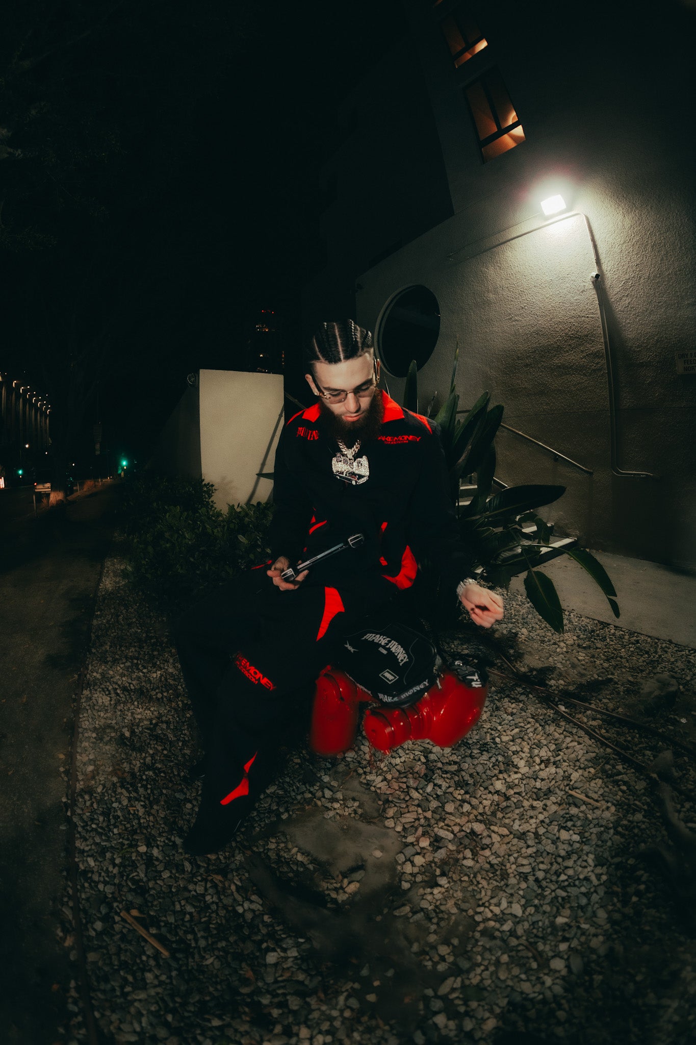 MAKEMONEY 66 TRACKSUIT [BLK-RED]