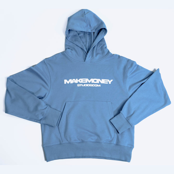 MAKE MONEY STUDIOS SUMMER CROP HOODIE [CIELO]