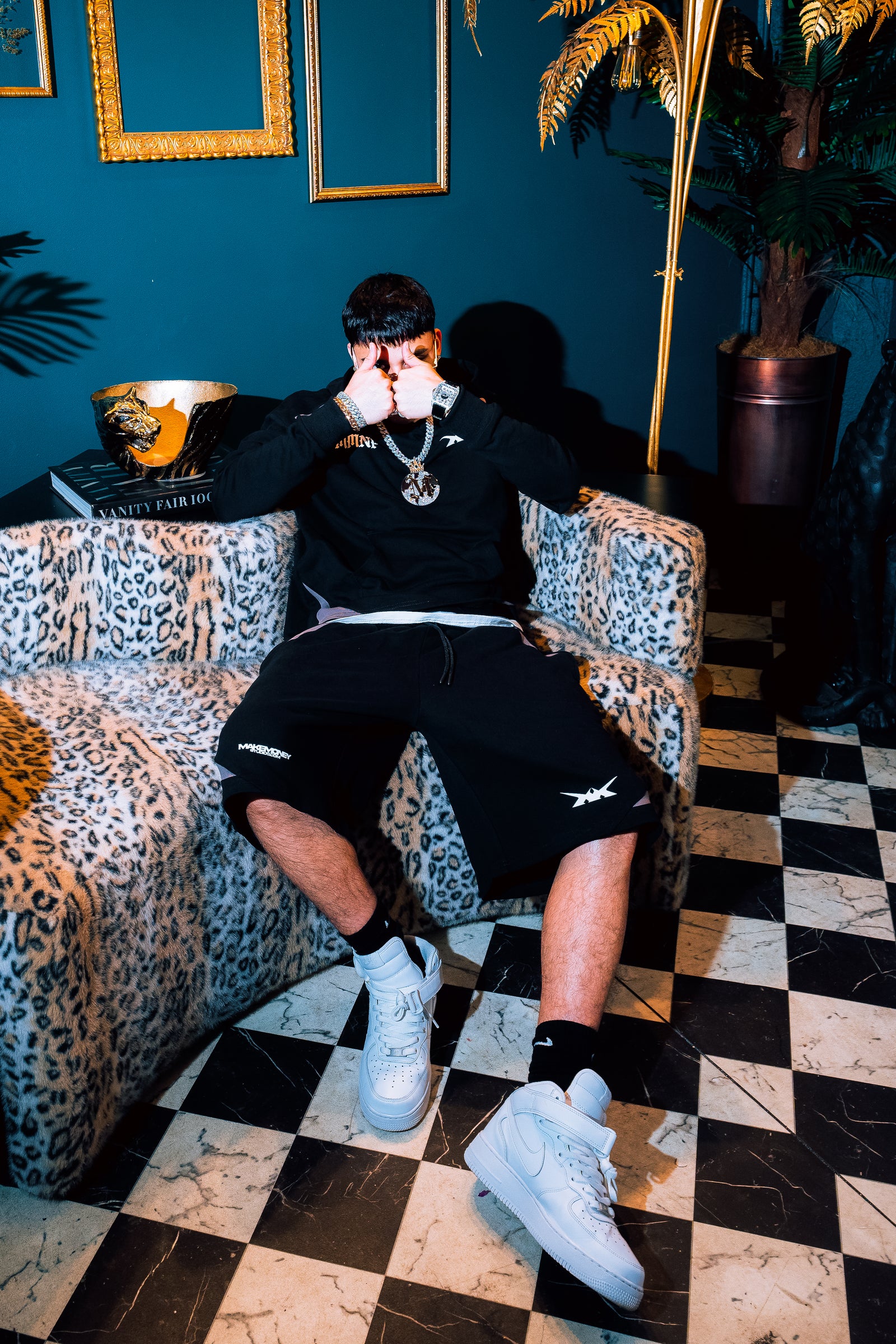 VIPER BAGGY SHORT [BLACK GREY]